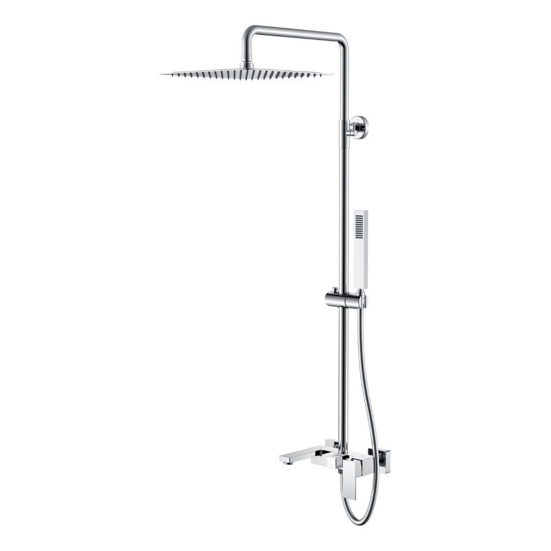 Душевая система BOHEME Qubic 478-CR Chrome 30см