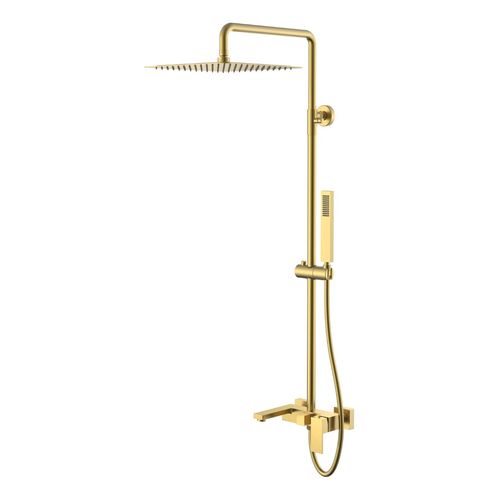 Душевая система BOHEME Qubic 478-MG Matt Gold 30см