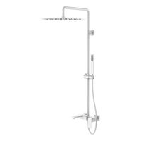 Душевая система BOHEME Qubic 478-MW Matt White 30см — 1