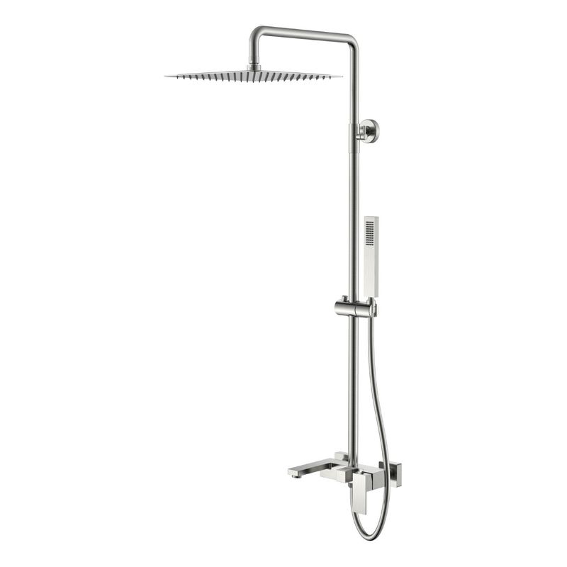 Душевая система BOHEME Qubic 478-NB Nickle Brush 30см