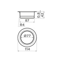 Сменная горловина для измельчителя Omoikiri NAGARE SLIM NA-02-GM — 3