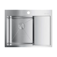 Кухонная мойка из нержавеющей стали Omoikiri Akisame 65-IN-L 4973058 (нержавеющая сталь) — 1
