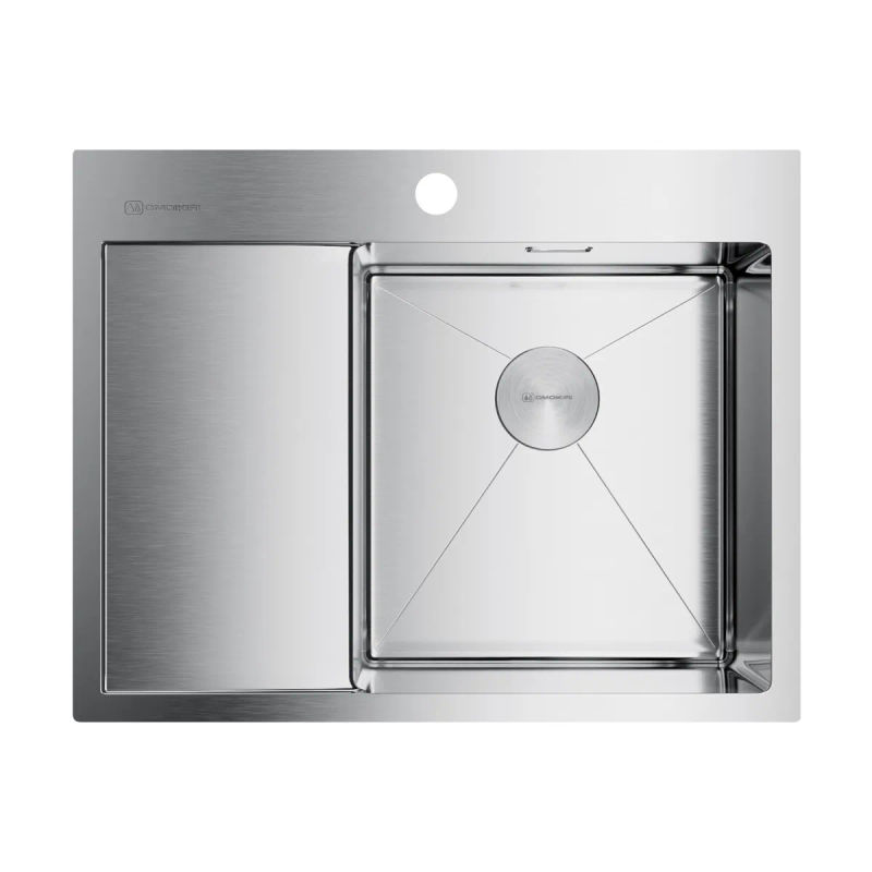 Кухонная мойка из нержавеющей стали Omoikiri Akisame 65-IN-R 4973059 (нержавеющая сталь)