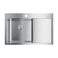 Кухонная мойка из нержавеющей стали Omoikiri Akisame 78-IN-L 4973060 (нержавеющая сталь) — 1