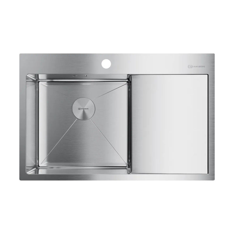 Кухонная мойка из нержавеющей стали Omoikiri Akisame 78-IN-L 4973060 (нержавеющая сталь)