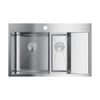 Кухонная мойка из нержавеющей стали Omoikiri Akisame 78-2-IN-L 4973062 (нержавеющая сталь) — 1
