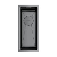 Кухонная мойка из нержавеющей стали Omoikiri Taki 20-U/IF-GM 4973105 (вороненая сталь) — 1