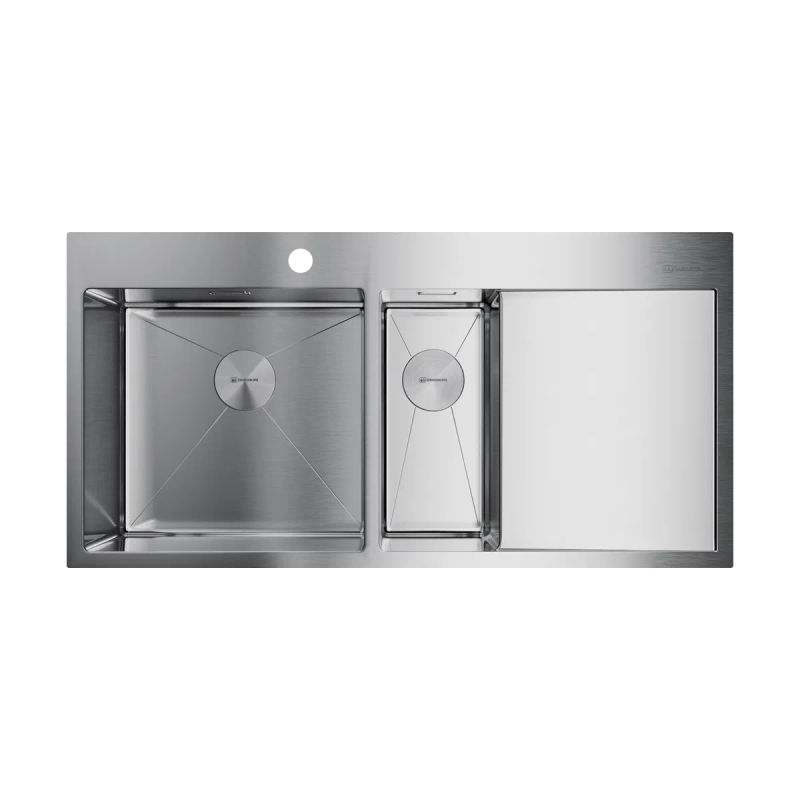 Кухонная мойка из нержавеющей стали Omoikiri Akisame 100-2-IN-L 4973544 (нержавеющая сталь)