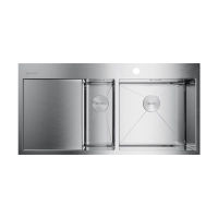 Кухонная мойка из нержавеющей стали Omoikiri Akisame 100-2-IN-R 4973547 (нержавеющая сталь) — 1