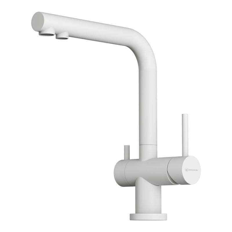 Смеситель для кухни Omoikiri Nagano-P-WH 4974054 латунь/белый