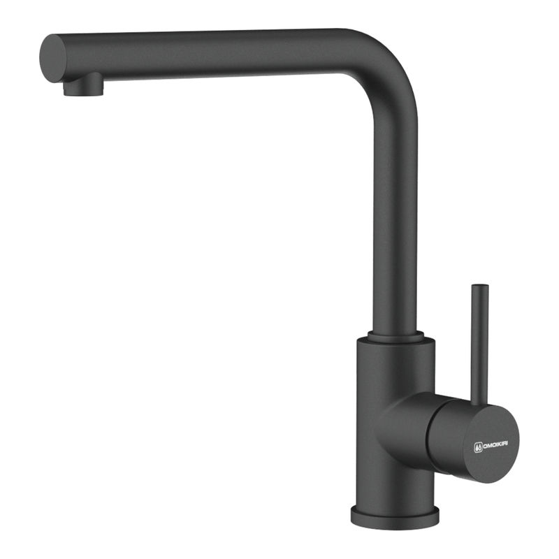 Смеситель для кухни Omoikiri Nakagawa-P-BL 4974307 латунь/черный