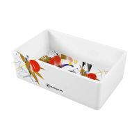 Кухонная мойка из керамики Omoikiri Mikura 76-Tokyo 4993021 (natceramic/white) — 1