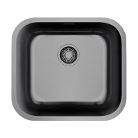 Кухонная мойка из нержавеющей стали Omoikiri Omi 49-U/I-GM 4993073 (вороненая сталь) — 1