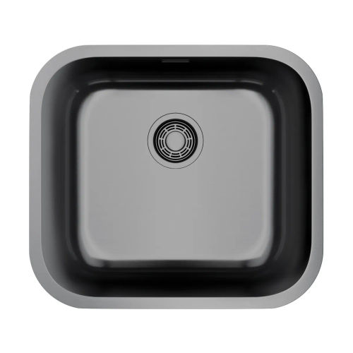 Кухонная мойка из нержавеющей стали Omoikiri Omi 49-U/I-GM 4993073 (вороненая сталь)