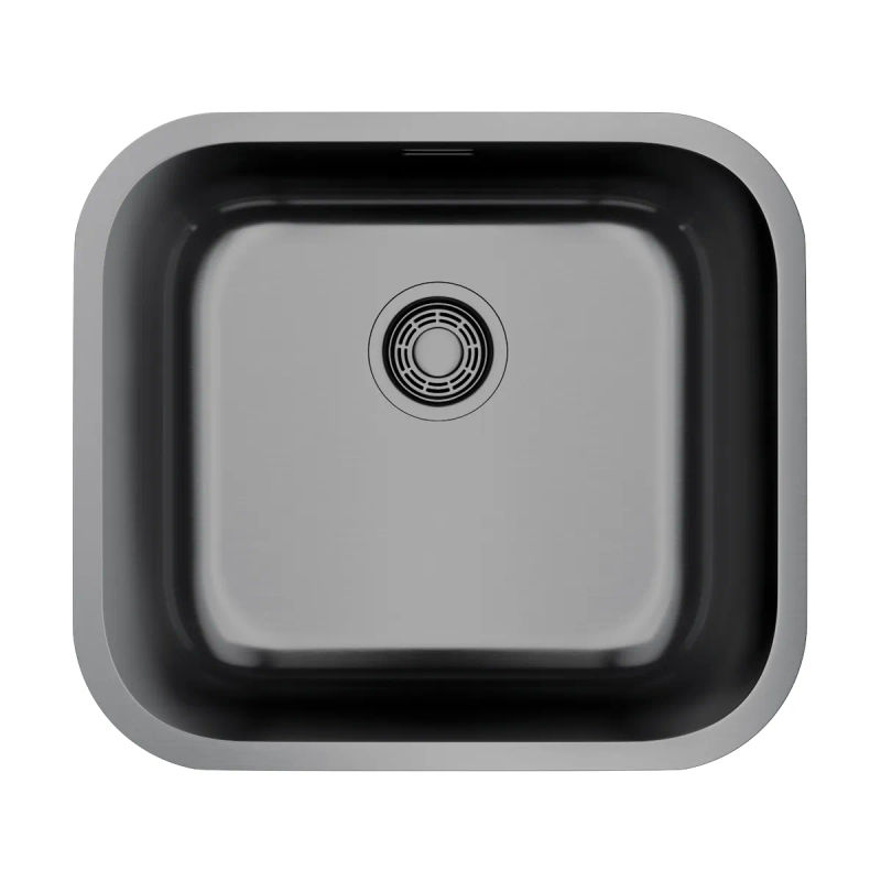 Кухонная мойка из нержавеющей стали Omoikiri Omi 49-U/I-GM 4993073 (вороненая сталь)