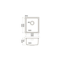 Кухонная мойка из нержавеющей стали Omoikiri Tadzava 38-U/I-IN 4993077 (нержавеющая сталь) — 2