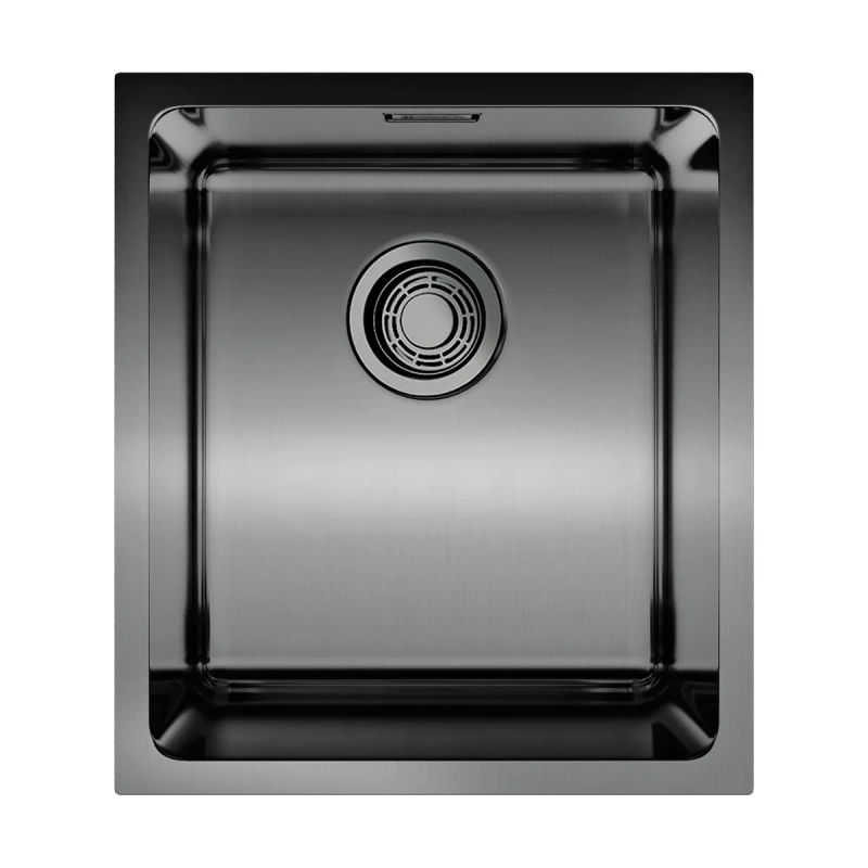 Кухонная мойка из нержавеющей стали Omoikiri Tadzava 39-U/I-GM 4993079 (вороненая сталь)