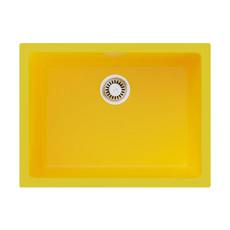 Кухонная мойка из керамики Omoikiri Okinoshima 61-U/I-SL Matt 4993134 (natceramic/sicilian lemon)