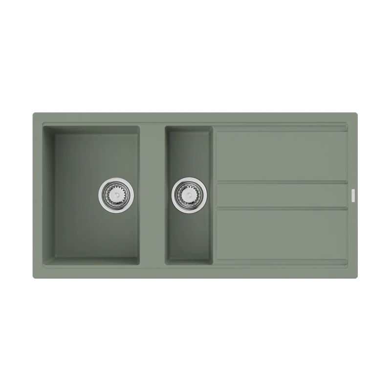 Кухонная мойка из керамики Omoikiri Kitagawa 100-2-WG 4993252 (artceramic/wind green)