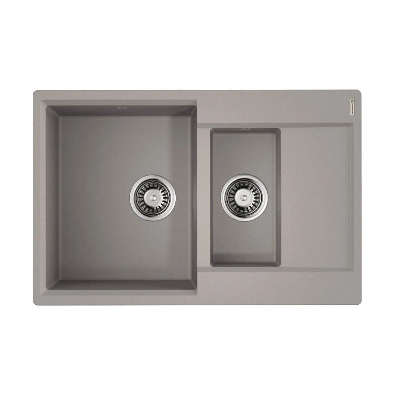 Кухонная мойка из искусственного камня Omoikiri Daisen 78-2-GR 4993332 (artgranit/leningrad grey)
