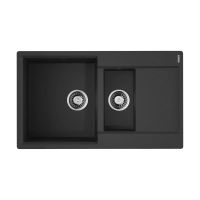 Кухонная мойка из искусственного камня Omoikiri Daisen 86-2-BL 4993477 (artgranit/черный) — 1