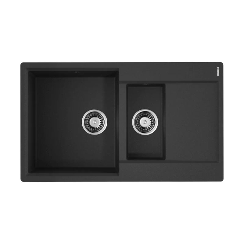 Кухонная мойка из искусственного камня Omoikiri Daisen 86-2-BL 4993477 (artgranit/черный)