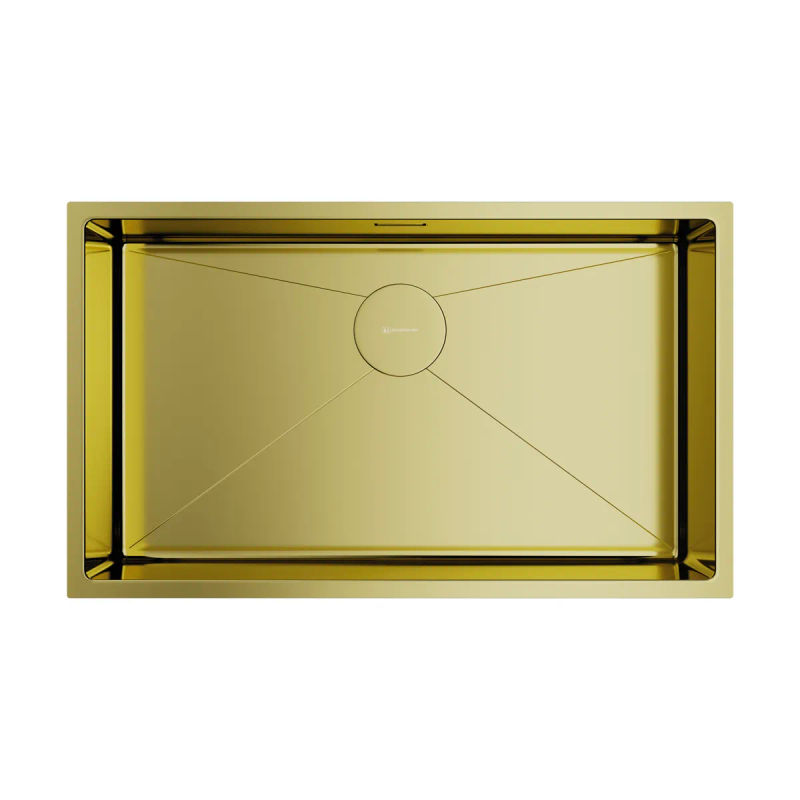 Кухонная мойка из нержавеющей стали Omoikiri Taki 74-U/IF-LG 4993499 (светлое золото)