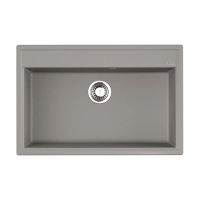 Кухонная мойка из искусственного камня Omoikiri Daisen 77-GR 4993628 (artgranit/leningrad grey) — 1
