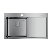 Кухонная мойка из нержавеющей стали Omoikiri Akisame 86-IN-L 4993760 (нержавеющая сталь) — 1