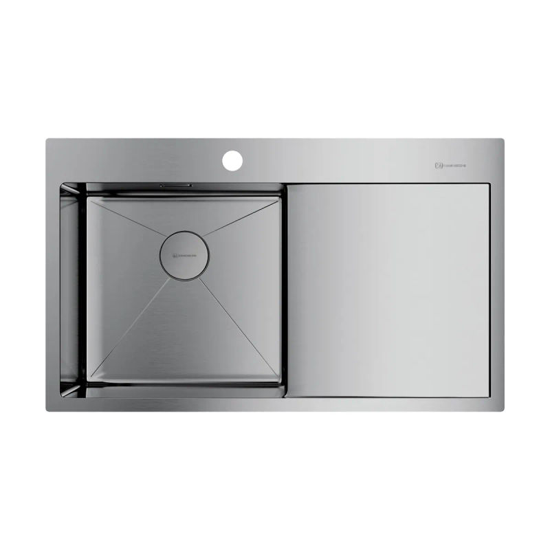 Кухонная мойка из нержавеющей стали Omoikiri Akisame 86-IN-L 4993760 (нержавеющая сталь)