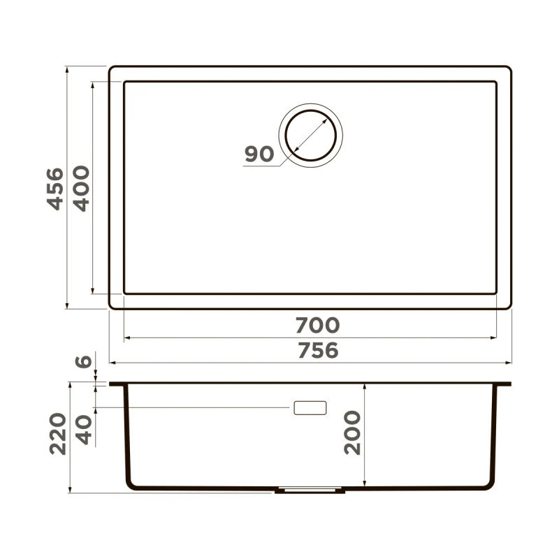 Кухонная мойка из керамики Omoikiri Yamakawa 75-U/I-WH 4993782 (artceramic/белый)