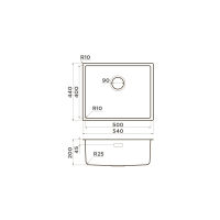 Кухонная мойка из нержавеющей стали Omoikiri Tadzava 54-U/I-Ultra-IN 4993800 (нержавеющая сталь) — 2