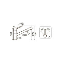 Смеситель для кухни Omoikiri Aogashima-C 4994245 хром — 2