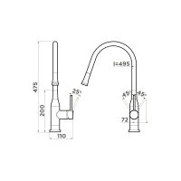 Смеситель для кухни Omoikiri Yatomi-BN-BL 4994247 нержавеющая сталь — 2