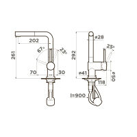 Смеситель для кухни Omoikiri Akashi-S-LG 4994263 светлое золото — 2