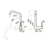 Смеситель для кухни Omoikiri Mori-C 4994320 хром — 2