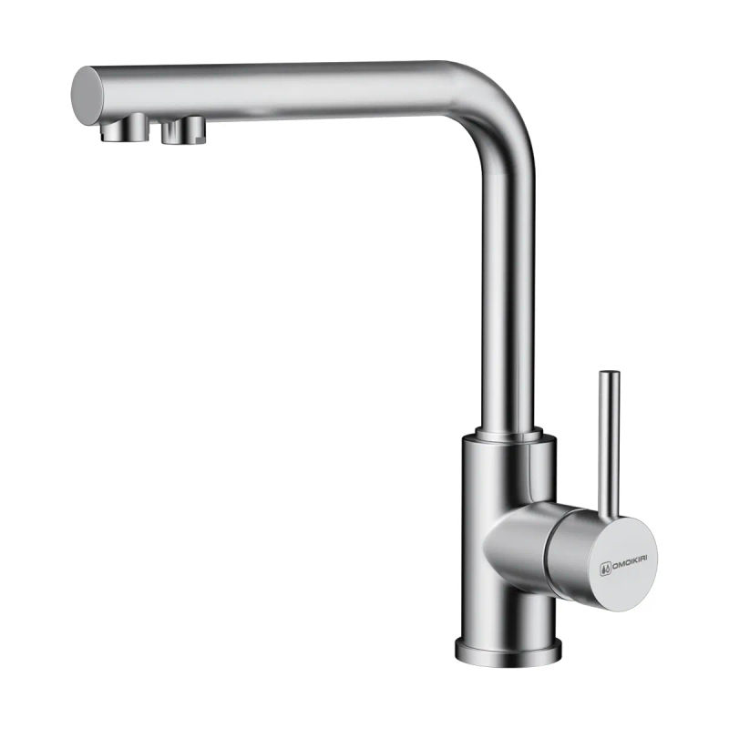 Смеситель для кухни Omoikiri Nakagawa 2 Plus-BN 4994342 нержавеющая сталь