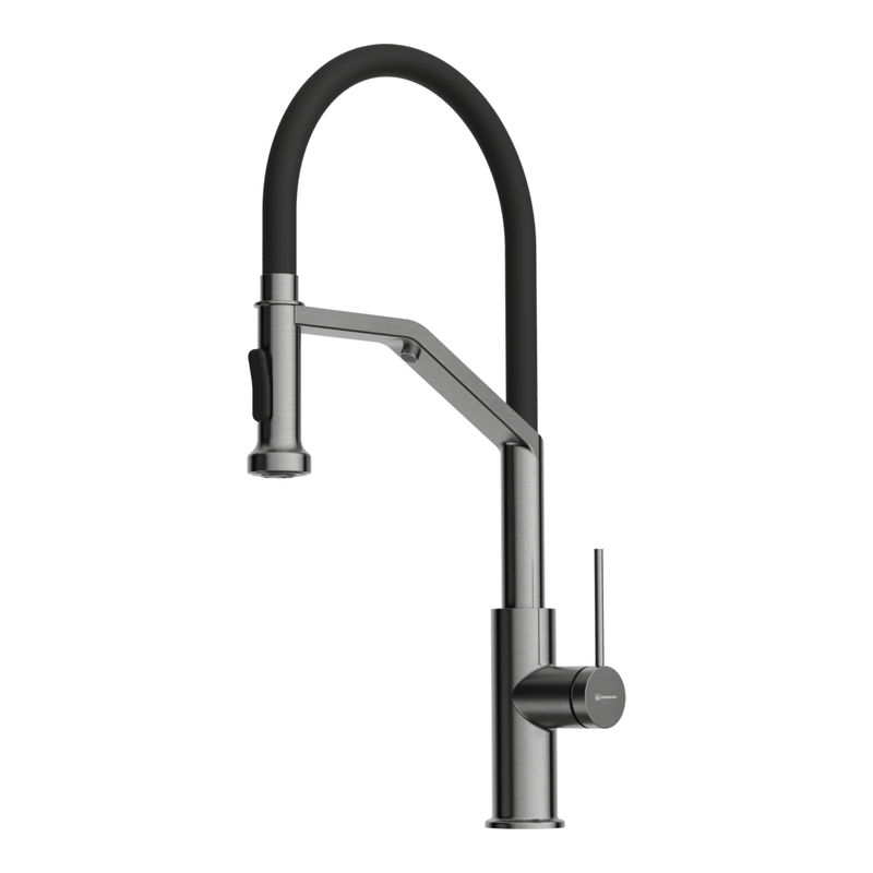 Смеситель для кухни Omoikiri Makkari 2 Plus-SB-GM-BL 4994497 латунь/вороненая сталь/черный