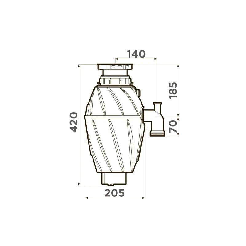 Измельчитель пищевых отходов Omoikiri Nagare 750 / 4995059