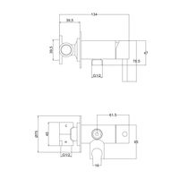 Встраиваемый гигиенический душ Roxen Santi 500940-CH хром — 14