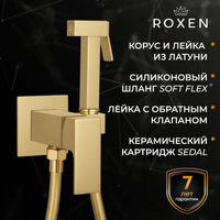 Встраиваемый гигиенический душ Roxen Caspia 50096000-GB брашированное золото — 1