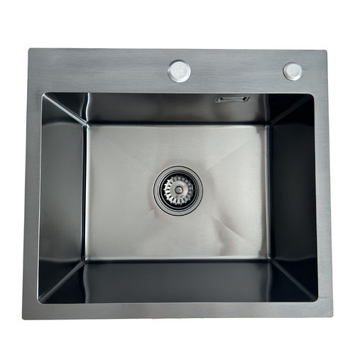 Кухонная мойка из нержавеющей стали BLANTEK LS-5044B Nano black (+ 500B40B) 5044223