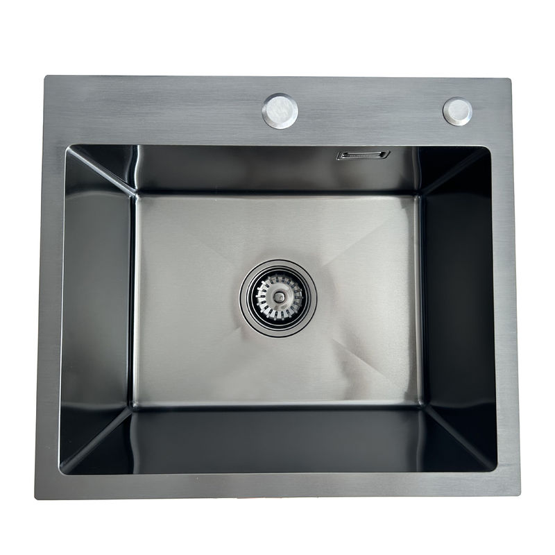 Кухонная мойка из нержавеющей стали BLANTEK LS-5044B Nano black (+ 500B40B) 5044223