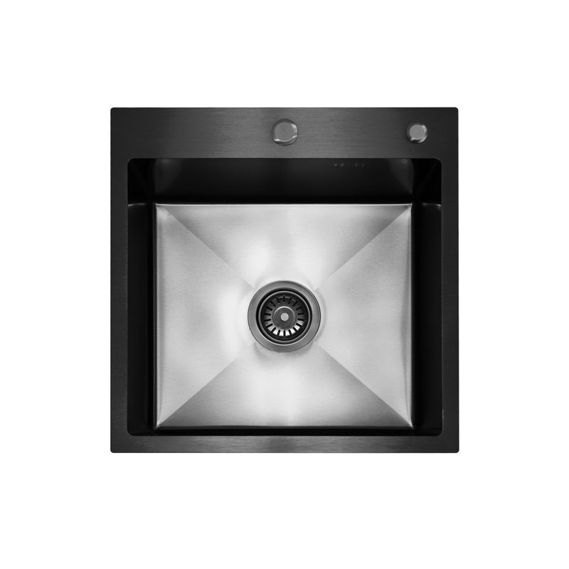 Кухонная мойка из нержавеющей стали BLANTEK FS-5050B Nano black ECO (+501F40-B) 5050203