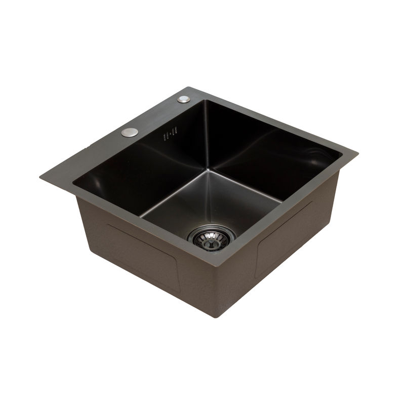 Кухонная мойка из нержавеющей стали BLANTEK FS-5050B Nano black ECO (+501F40-B) 5050203