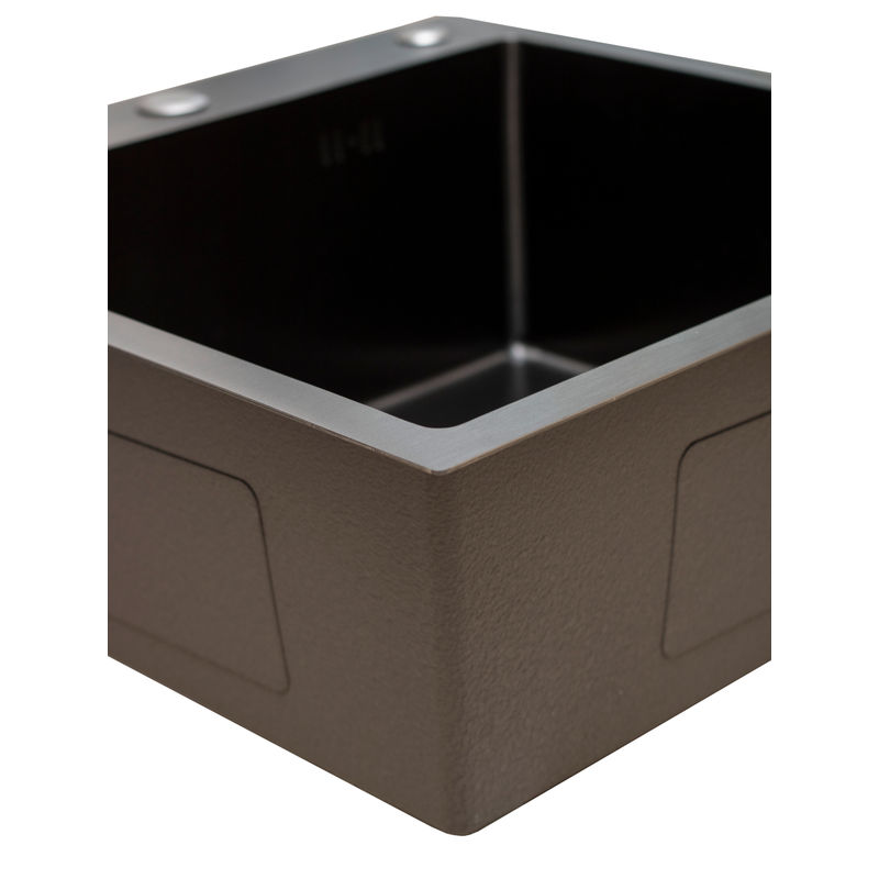 Кухонная мойка из нержавеющей стали BLANTEK FS-5050HN Honeycomb Nano black ECO (+501F40-B) 5050204