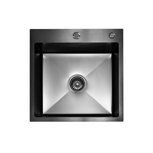 Кухонная мойка из нержавеющей стали BLANTEK FS-5050HN Honeycomb Nano black ECO (+501F40-B) 5050204