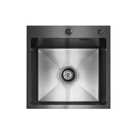 Кухонная мойка из нержавеющей стали BLANTEK LS-5050B Nano black (+ 500B40B) 5050223 — 1