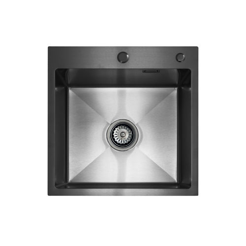Кухонная мойка из нержавеющей стали BLANTEK LS-5050B Nano black (+ 500B40B) 5050223
