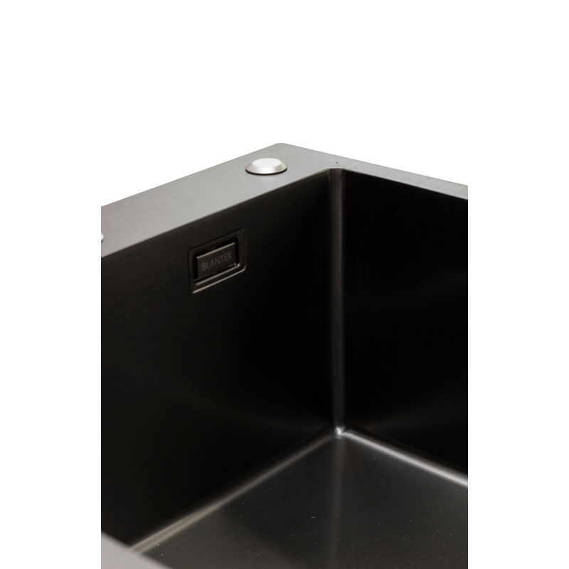 Кухонная мойка из нержавеющей стали BLANTEK LS-5050B Nano black (+ 500B40B) 5050223